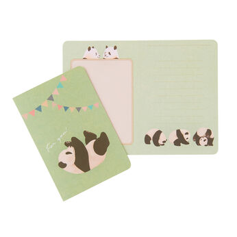 YOU+MORE! | 動物たちメッセージカード 2枚セット〈パンダ〉