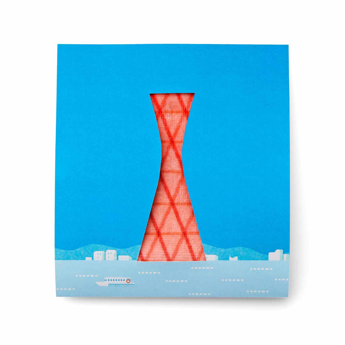 YOU+MORE!|ブリリアンス神戸基金 KOBE PORT TOWER 手のひらサイズのタワーになる 神戸ポートタワータオルハンカチの会|●お届けパッケージ