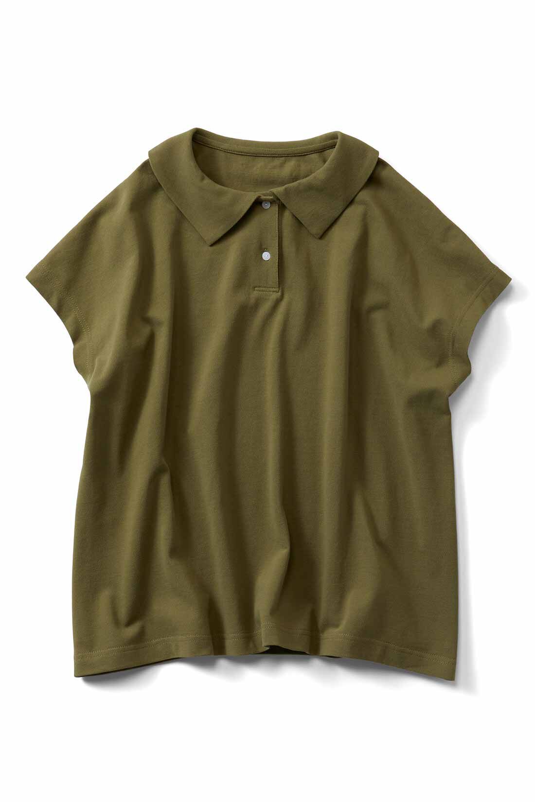 シロップ. 特急便|【3～10日でお届け】シロップ. デイリーにお役立ち コットン100％のかのこポロシャツ〈カーキ〉|カーキ