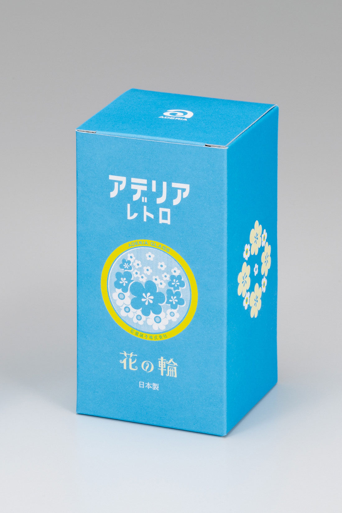 シロップ. 特急便|【WEB限定】 アデリアレトロ　台付きグラス　３２０|3.花の輪　かわいい箱でお届け♪