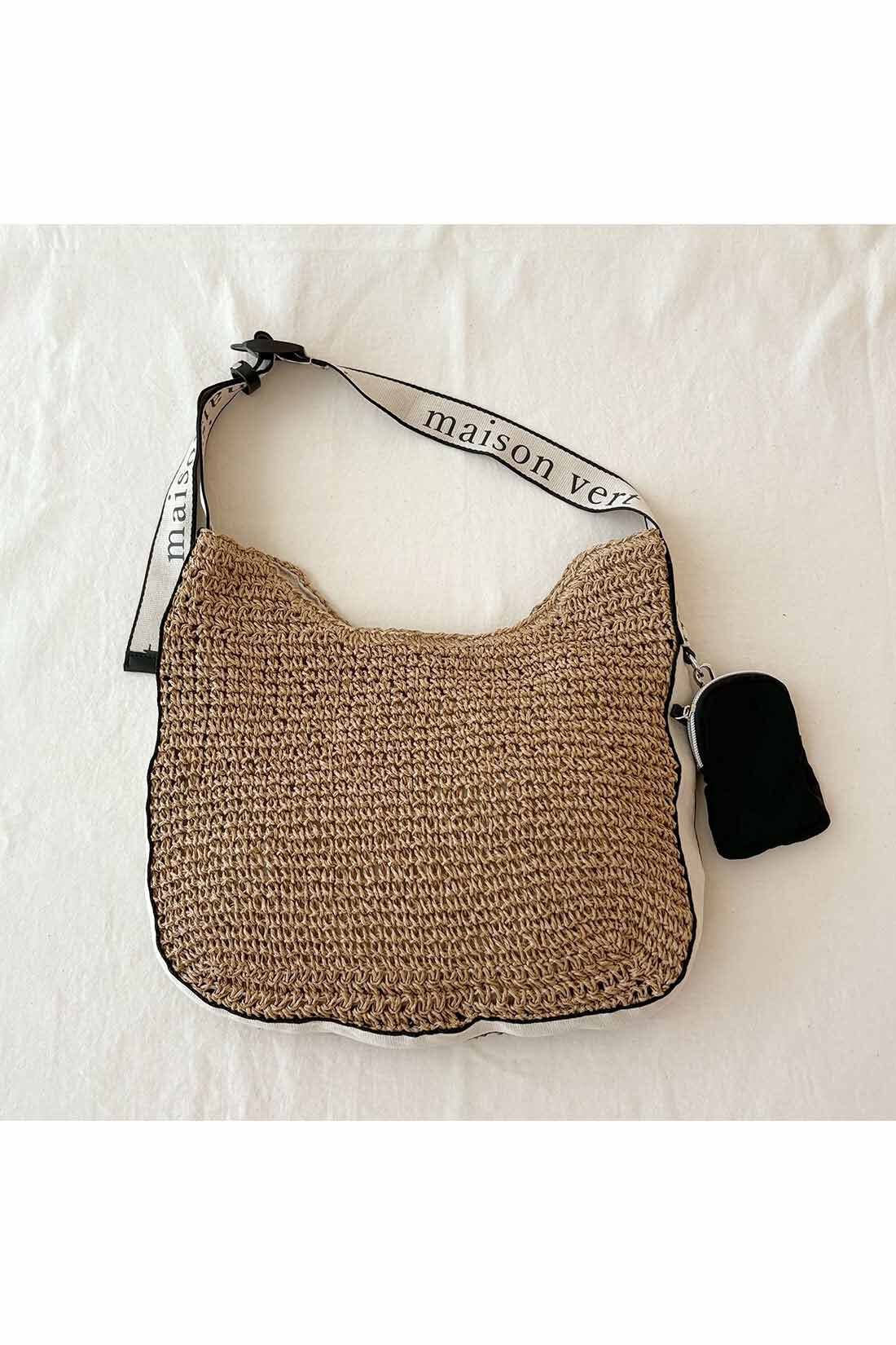 シロップ．特急便|【3～10日でお届け】メゾンベール　ロゴワンショルダー【シロップ．バスケット】|2.キャメル