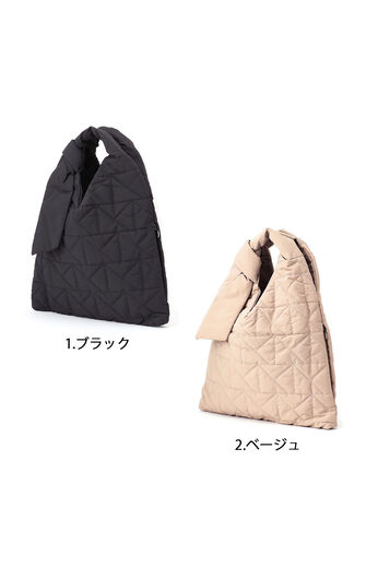 シロップ．特急便 | キルティングトライアングトートバッグ