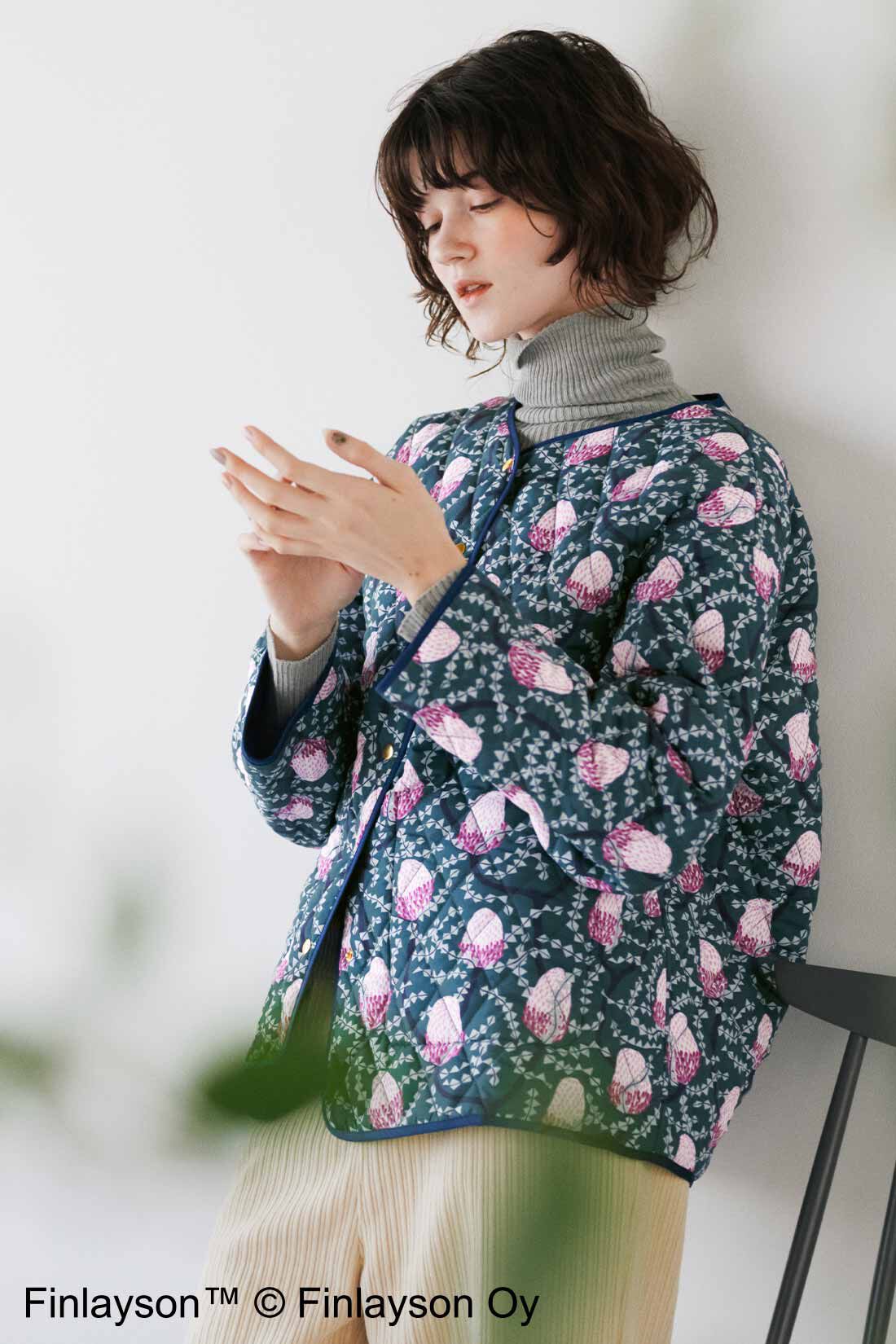 シロップ．特急便|フィンレイソン　リバーシブルキルティングブルゾン〈バンクシア〉