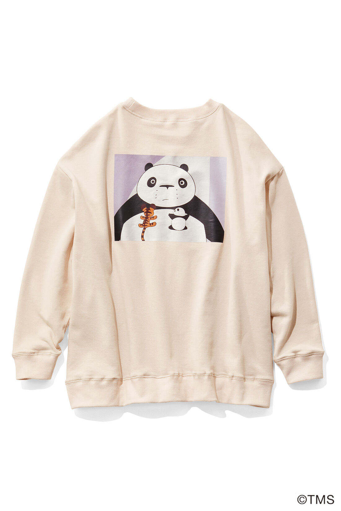 【3〜10日でお届け】パンダコパンダ×シロップ．　パンちゃん＆トラちゃん　スウェットトップス〈ライトピンク〉