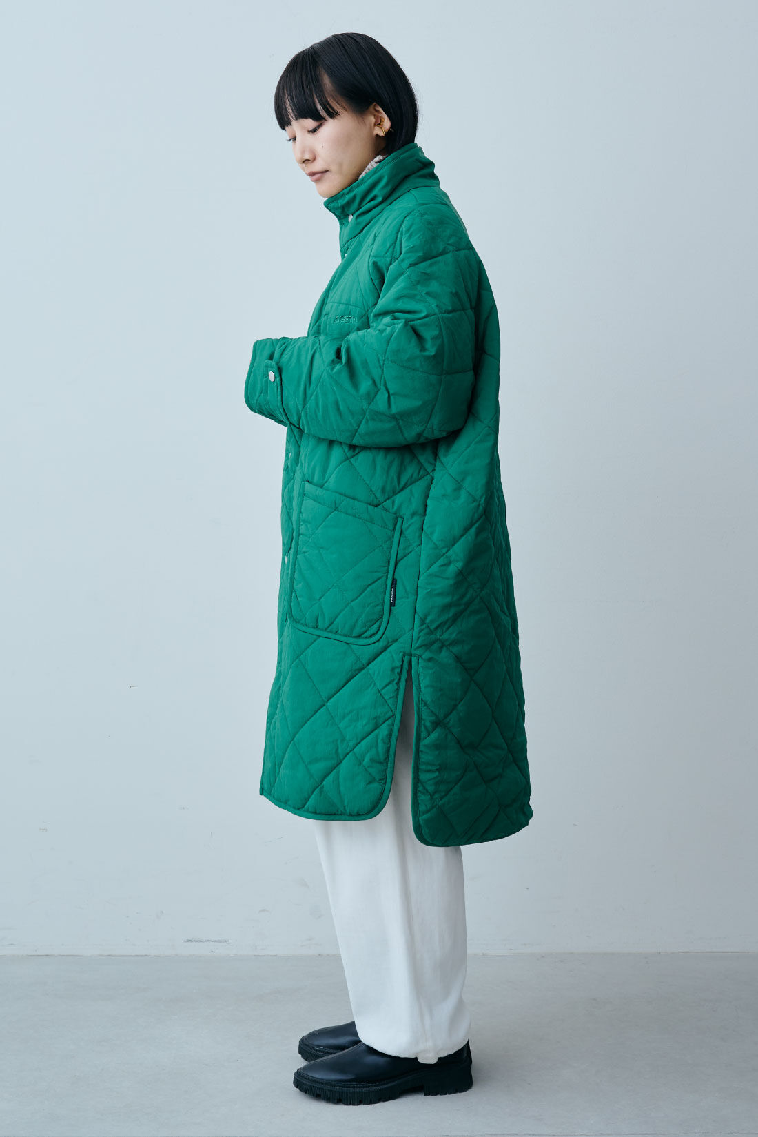 ファッションスペシャル|【WEB限定・特急便】　GERRY REVERSIBLE COAT|1：GREEN×KHAKI　モデル身長：158cm