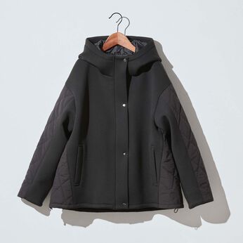ファッションスペシャル | ダンボール切替デザインコート〈ブラック〉ＩＥ