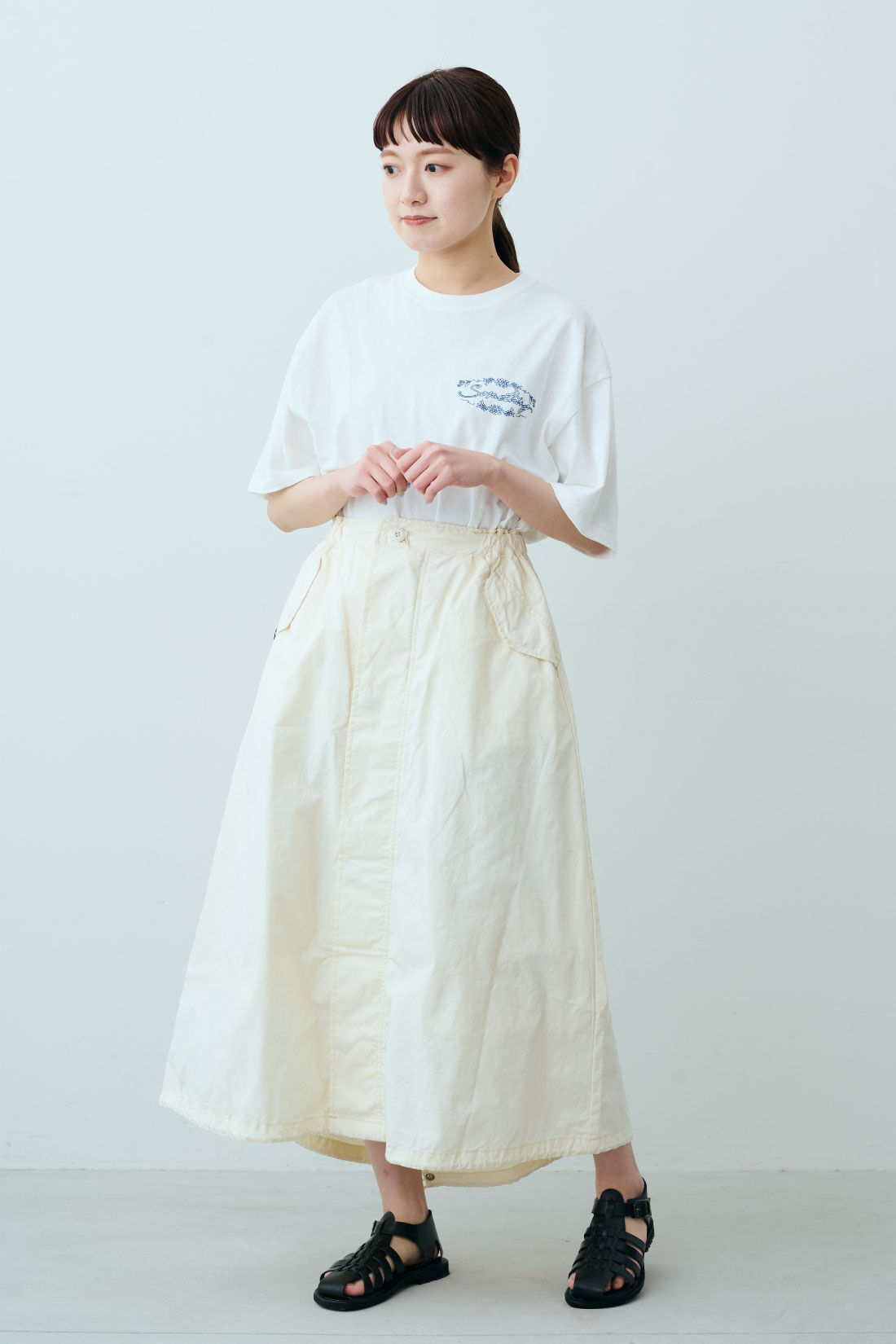fashion special|【WEB限定・特急便】　ALPHA モッズミリタリースカート|モデル身長：163cm