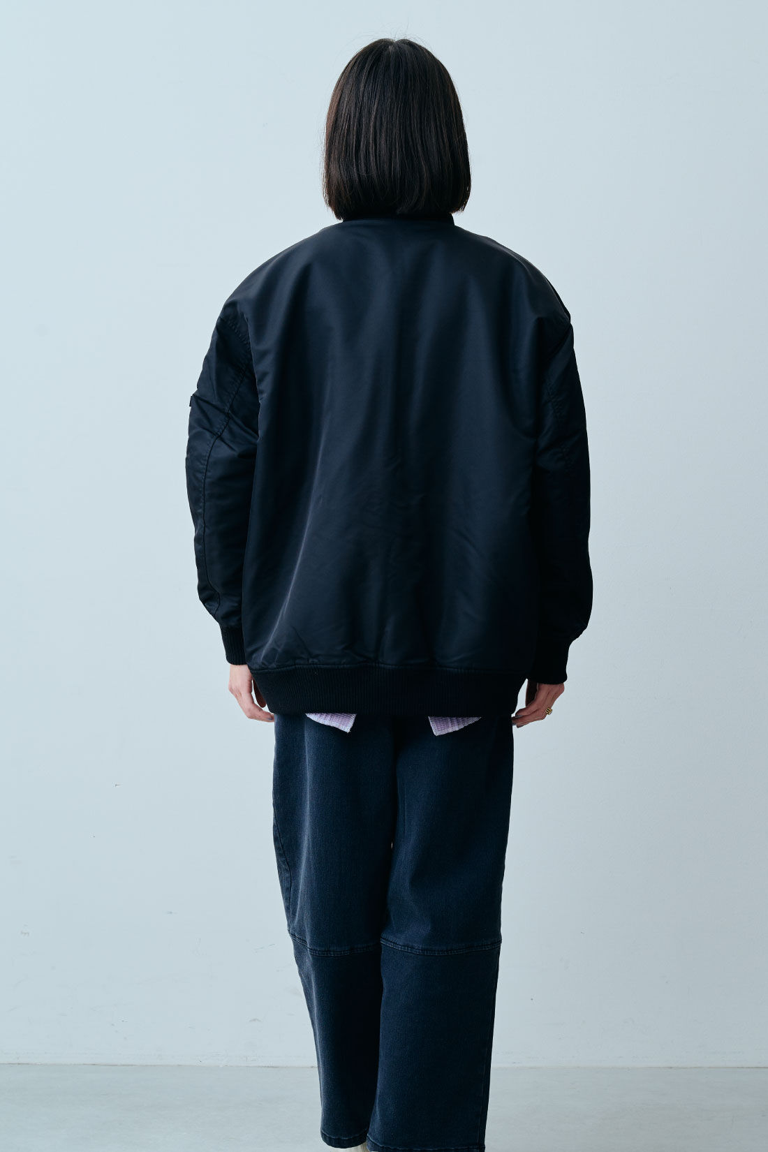 ファッションスペシャル|【WEB限定・特急便】　ALPHA AL-GRLFAKE FURMA-1|1：ブラック　モデル身長：168cm