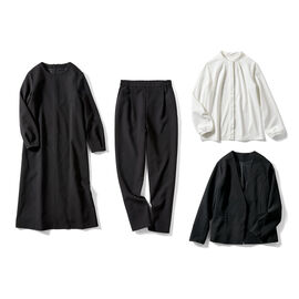 fashion special | 着まわし自在 頼れる万能4点セット〈ブラック〉