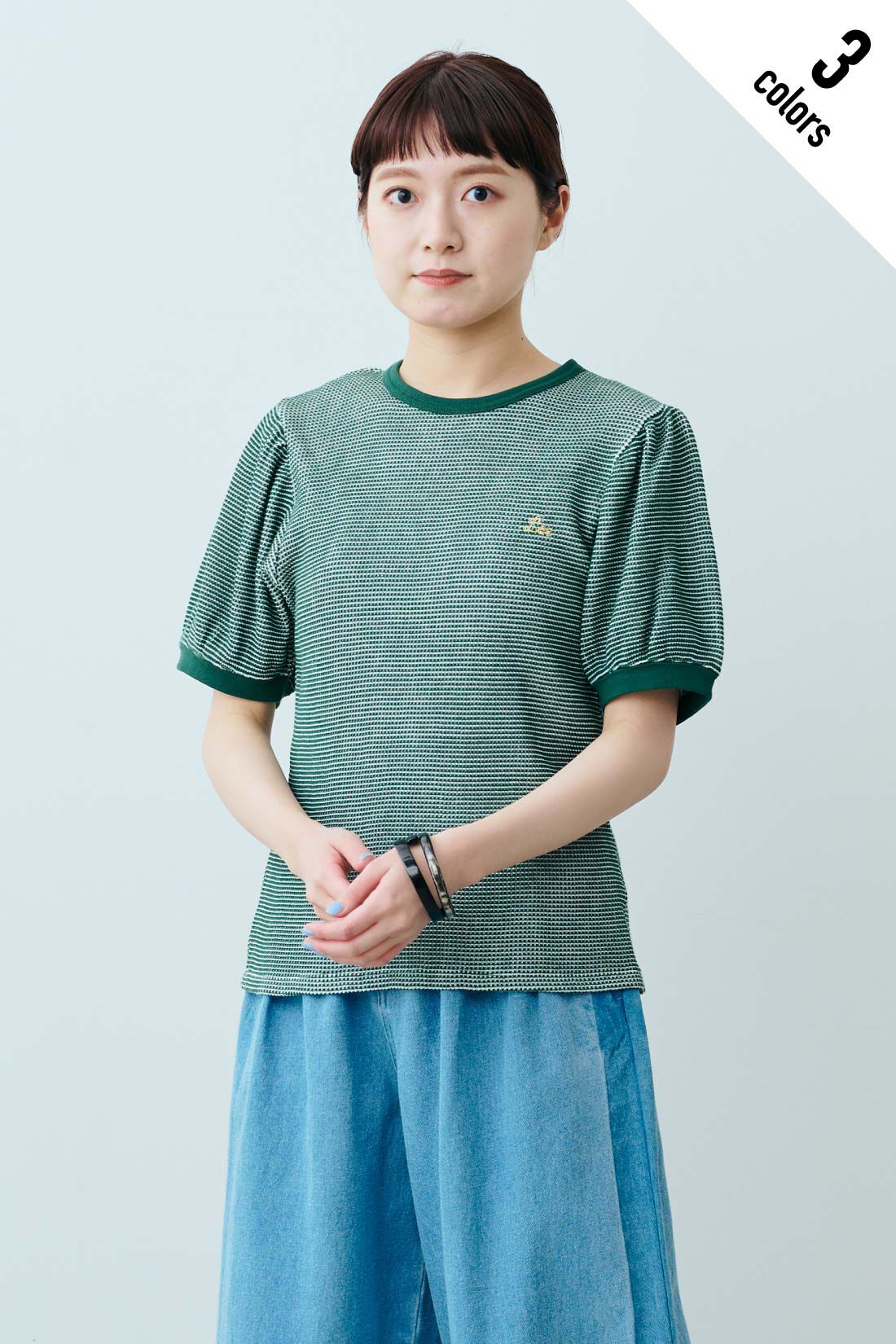 fashion special|【WEB限定・特急便】　Lee WAFFLE RINGER TEE|2：グリーン
