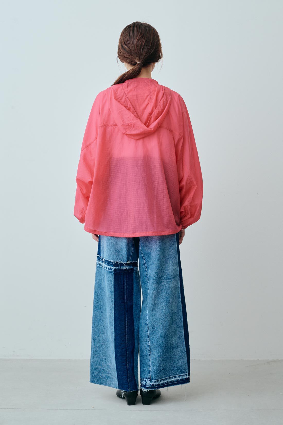fashion special|【WEB限定・特急便】　GERRY シアーパッカブルジャケット|2：pink　モデル身長：163cm