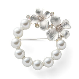 fashion special | 日本製 ハナミズキのサークル パール ブローチ