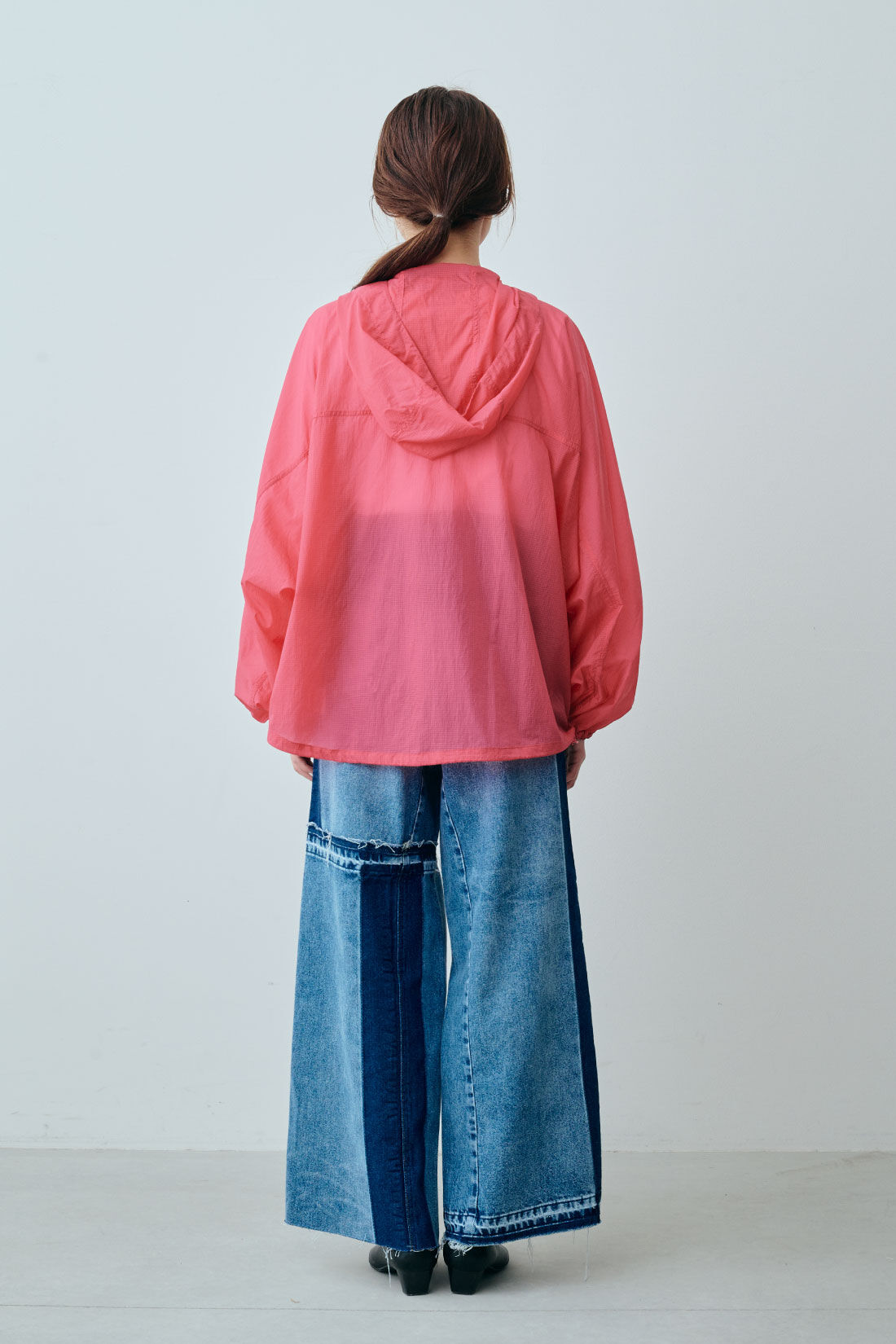 fashion special|【WEB限定・特急便】　Wrangler リメイクフレアーパンツ|1：ブルー　モデル身長：163cm
