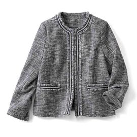 fashion special | 上品ツイードジャケット〈ダークグレー〉