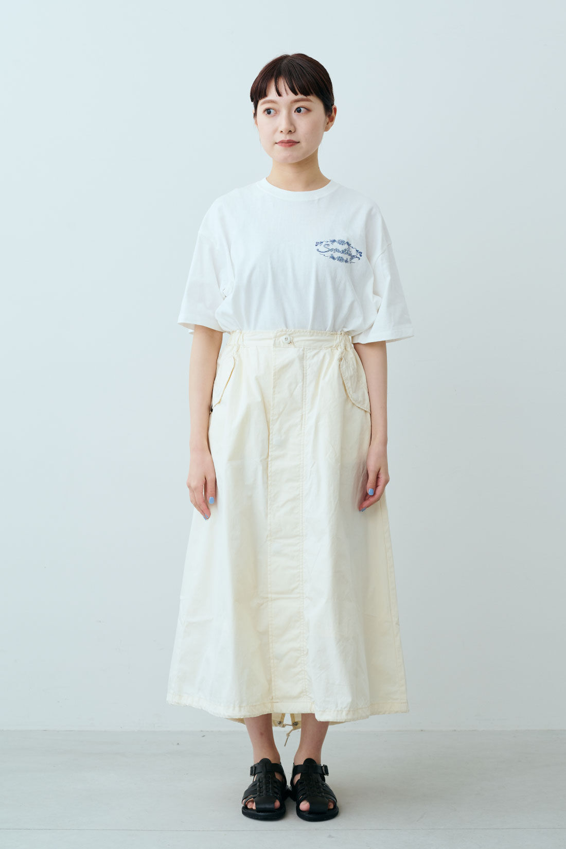 ファッションスペシャル|【WEB限定・特急便】　ALPHA モッズミリタリースカート|モデル身長：163cm