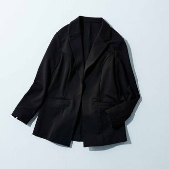 fashion special | きちんと見え 伸びやか優秀テーラードジャケット〈ブラック〉