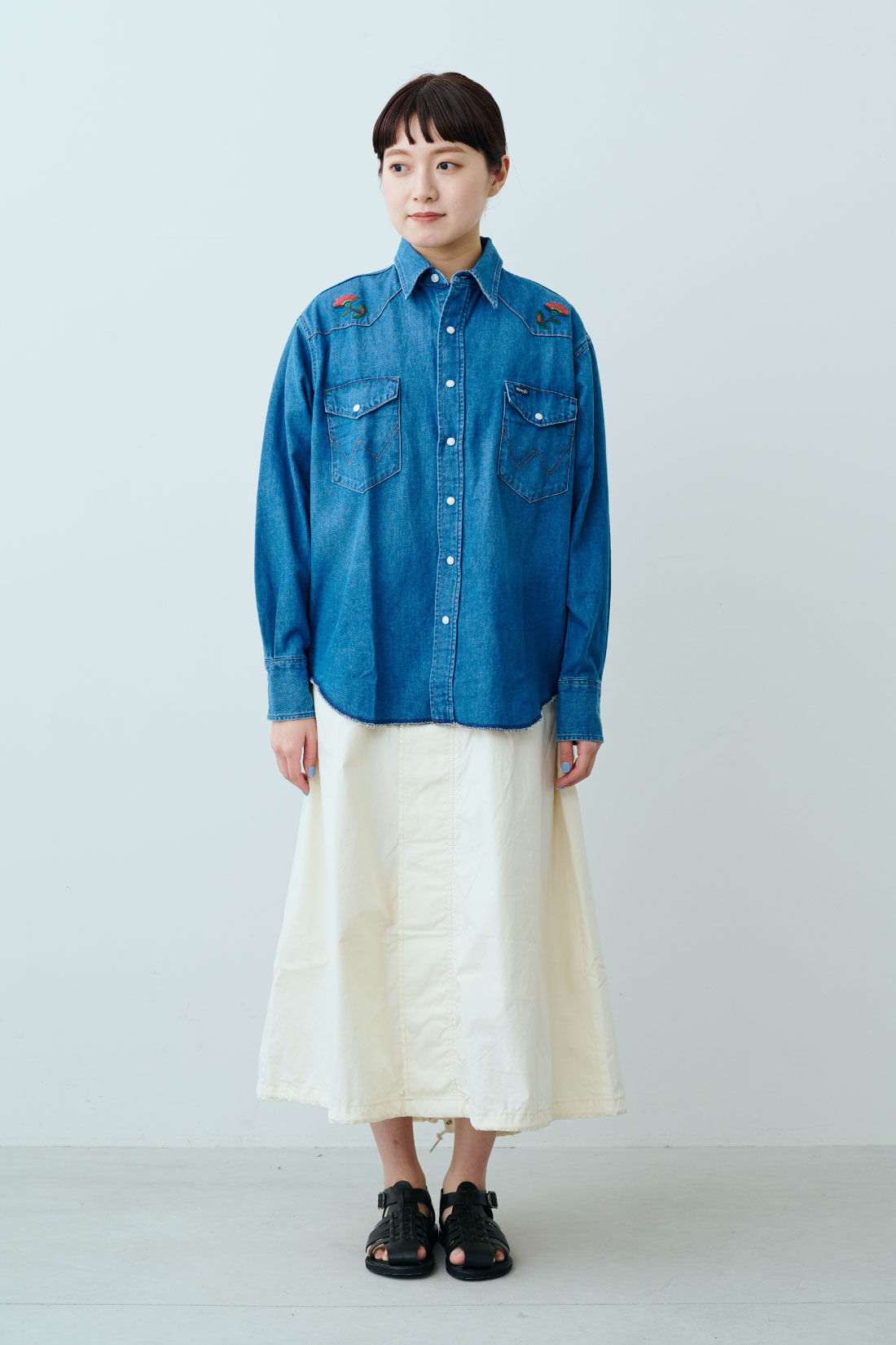 WEB限定・特急便】 Wrangler US ORIGINALS/127MW デニムシャツ｜シャツ 