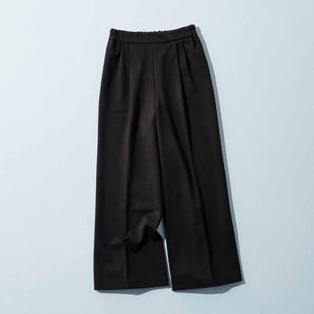 ExpressBOX | きちんと見え 伸びやか優秀セミワイドパンツ〈ブラック〉