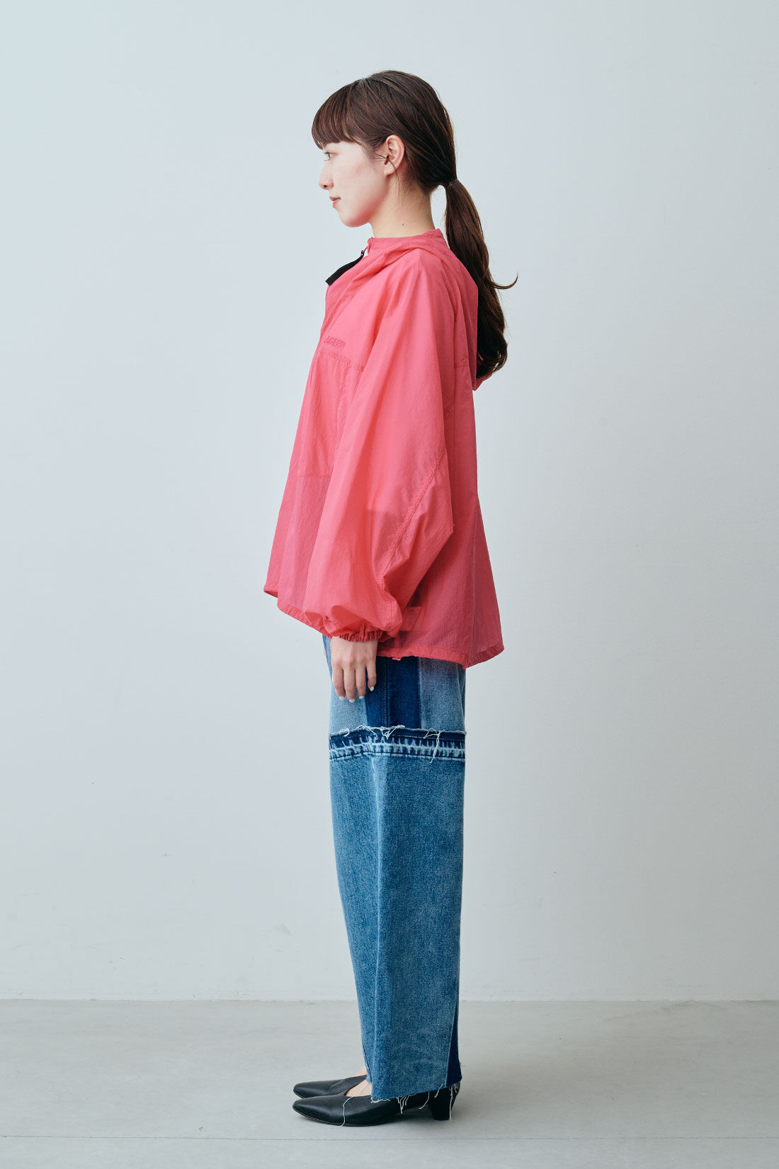 ファッションスペシャル|【WEB限定・特急便】　Wrangler リメイクフレアーパンツ|1：ブルー　モデル身長：163cm