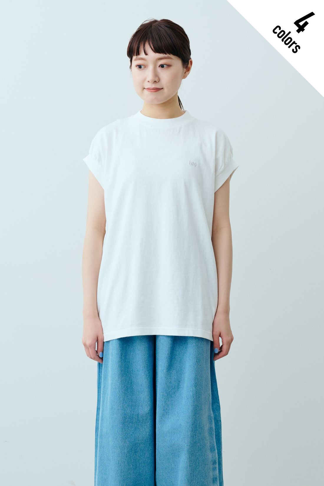 ファッションスペシャル|【WEB限定・特急便】　Lee PAFF N/S TEE|1：ホワイト　モデル身長：163cm