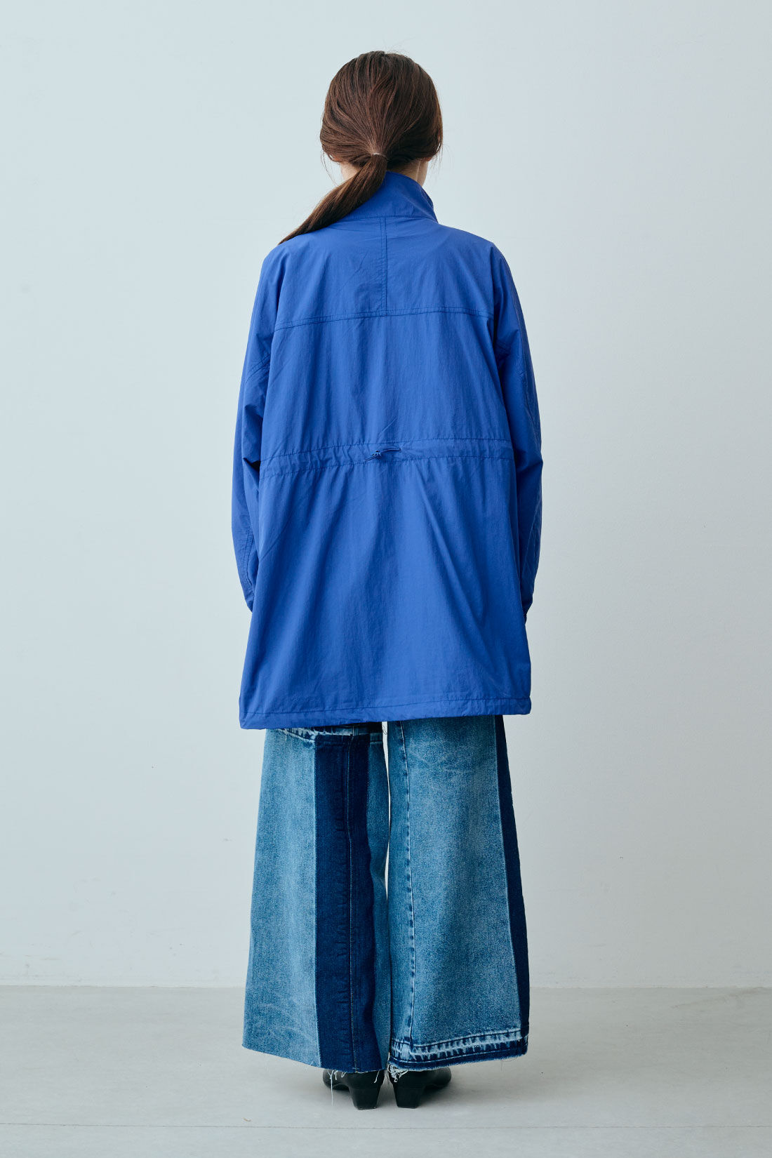 fashion special|【WEB限定・特急便】　GERRY スタンドビッグマウンテンパーカー|1：blue　モデル身長：163cm