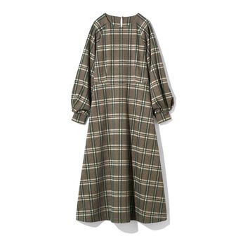 ファッションスペシャル | 上品チェック柄ワンピ〈ブラウン〉ＩＥ