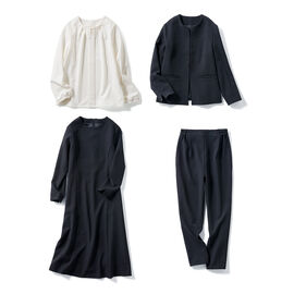 fashion special | 全シーン活躍 着まわし自在4点セット〈ブラック〉