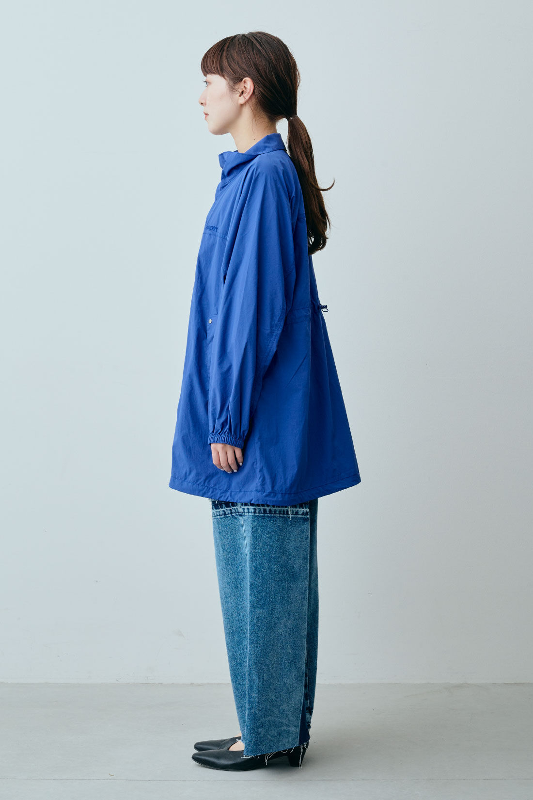 fashion special|【WEB限定・特急便】　GERRY スタンドビッグマウンテンパーカー|1：blue　モデル身長：163cm
