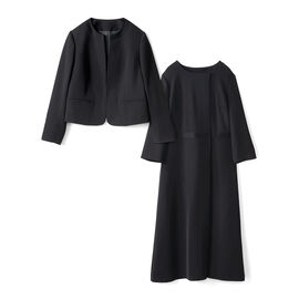 fashion special | フロントファスナーですっきり上品なフォーマルセット〈ブラック〉