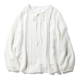 fashion special | インナー タンクトップがドッキング上品ブラウス〈ホワイト〉