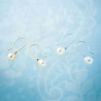 FelissimoLX | 白蝶貝 芥子パール シルバーピアス