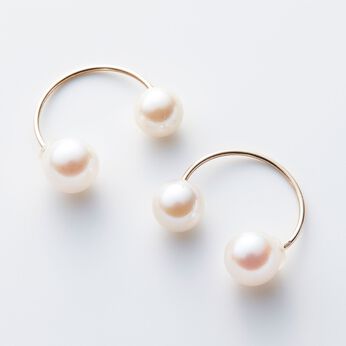 FelissimoLX | あこや貝 2粒パール 10Kピアス
