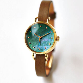 ＆Stories | 金沢職人虹雫腕時計〈ベルト色・茶〉