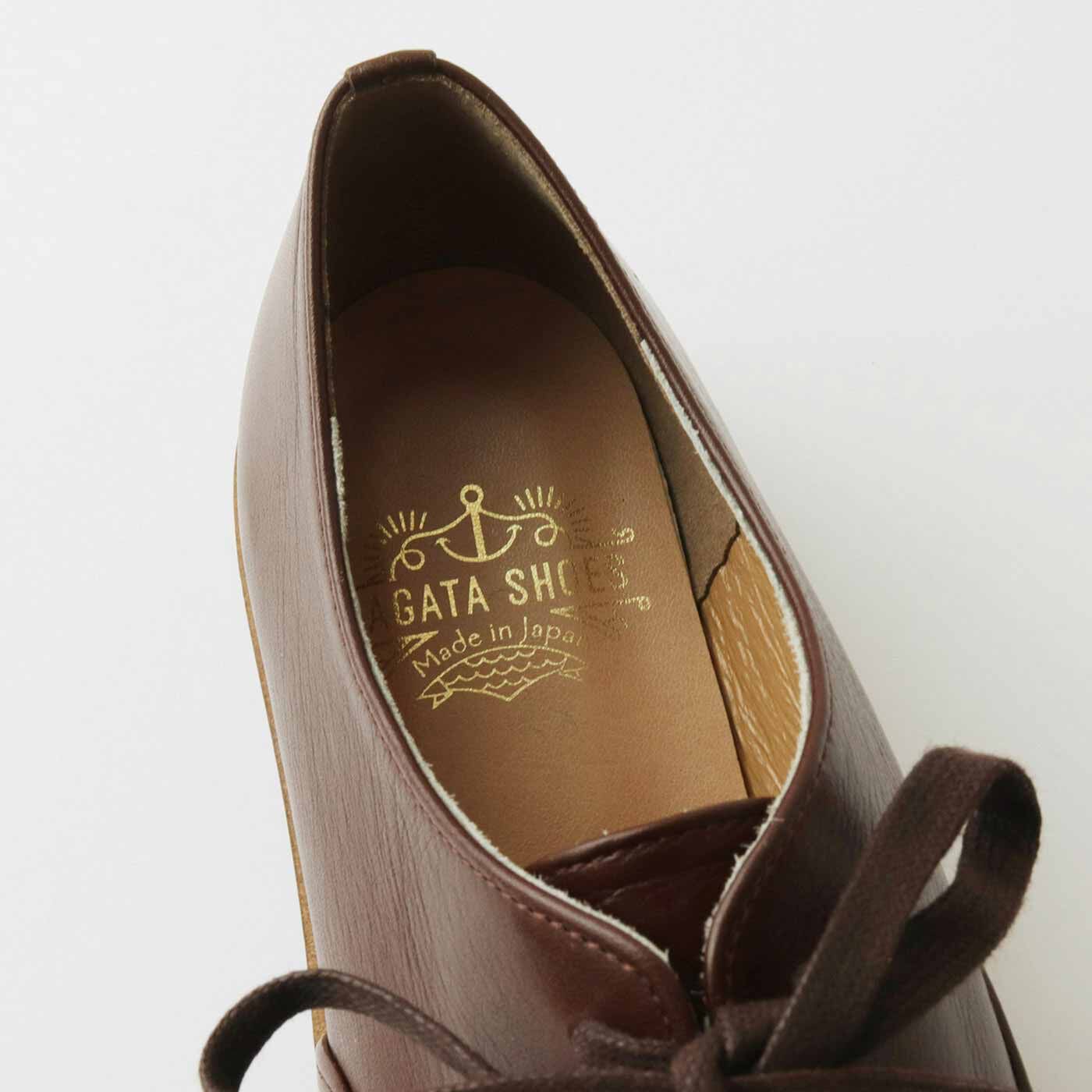 ＆Stories|長田の靴職人と靴デザイナーが作った 職人本革のポストマンシューズ〈マホガニーブラウン〉[本革　靴：日本製]|クッション性のあるソールで履き心地も快適です。
