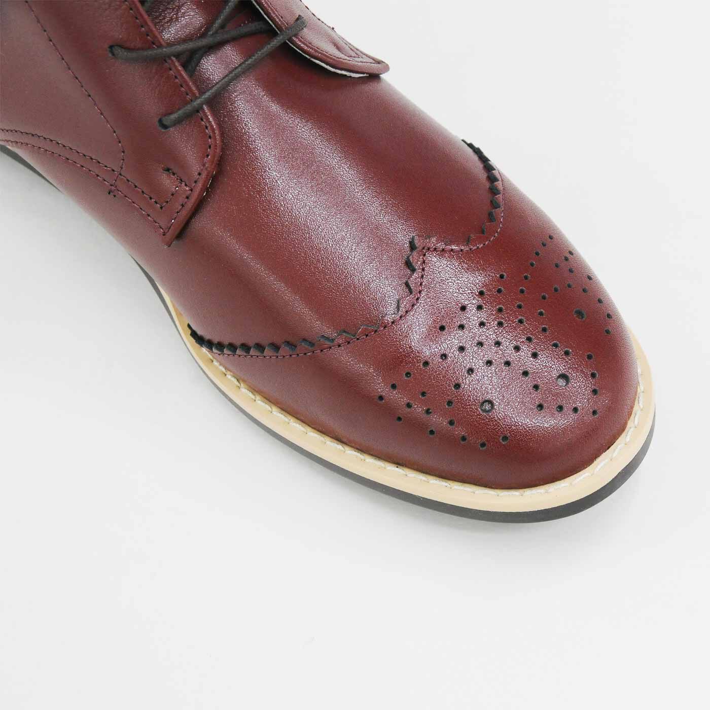 ＆Stories|長田靴職人が叶えた 理想の本革ウィングチップブーツ〈レッドブラウン〉[本革 ブーツ：日本製]