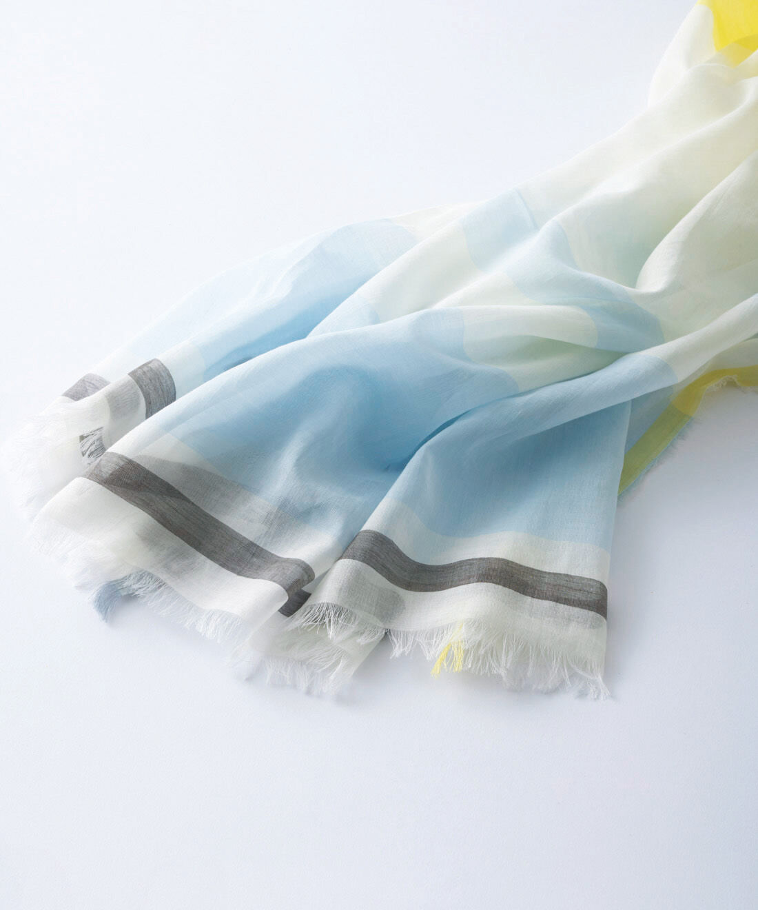 ＆Stories|テキスタイルデザイナーと作った 播州織のそよ風みたいなストール〈レモンイエロー〉[日本製]