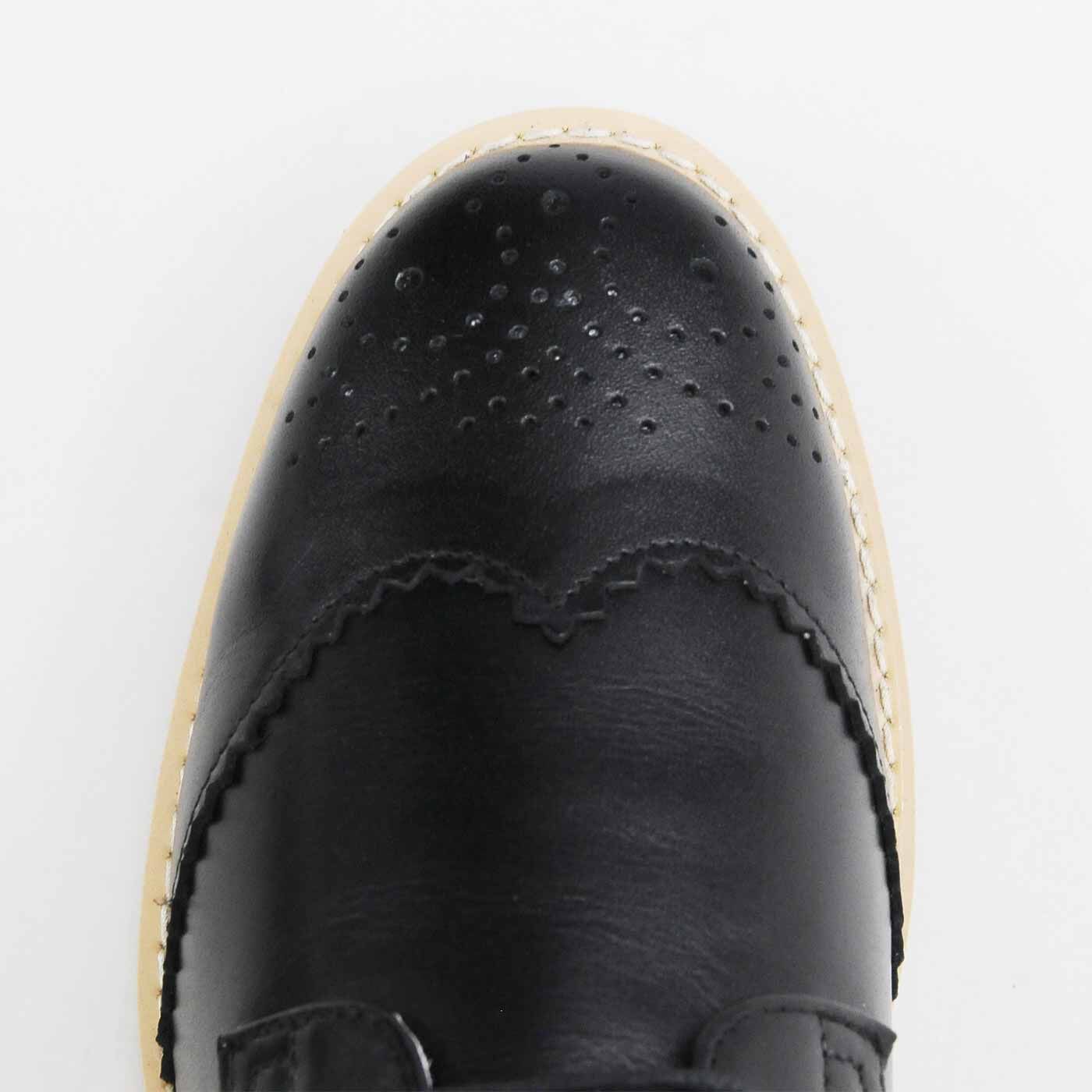 ＆Stories|長田靴職人が叶えた 理想の本革ウィングチップブーツ〈クラシックブラック〉[本革 ブーツ：日本製]|おしゃれなウィングチップデザイン。