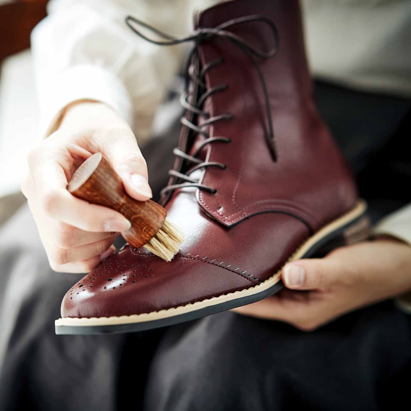 ＆Stories|長田靴職人が叶えた 理想の本革ウィングチップブーツ〈レッドブラウン〉[本革 ブーツ：日本製]