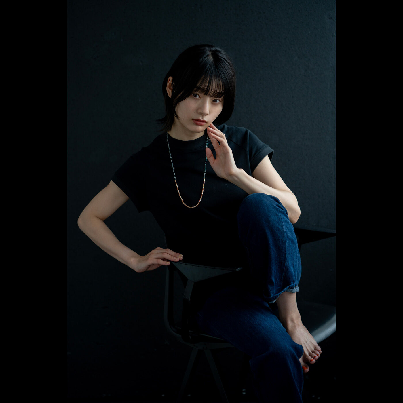＆Stories|神戸の老舗真珠メーカーと作った ピーチメルバパールのチェーンネックレス〈シルバー925〉