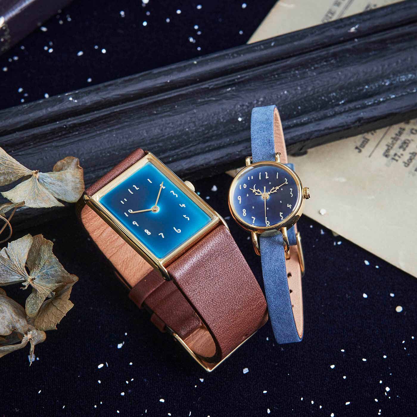 金沢の時計職人が手掛けた 北欧の夜の湖に見惚れる腕時計〈ブラウン 