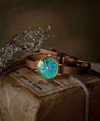 ＆Stories | 金沢職人虹雫腕時計〈ベルト色・茶〉