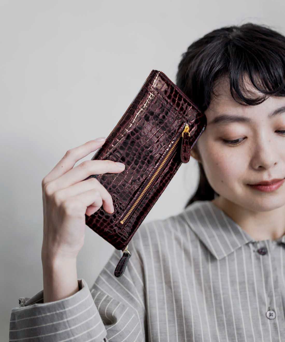 ＆Stories|財布職人が作った 職人本革のブレッシングウォレット〈ワインパープル〉[本革 財布：日本製]