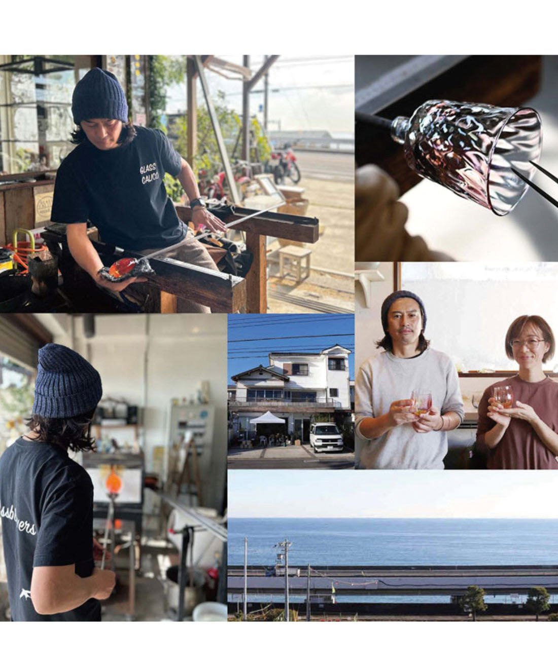 ＆Stories|小田原のガラス職人が作った 幻想的な海のグラテーションを閉じ込めた 宙吹き風鈴〈ラグーンブルー〉[日本製]