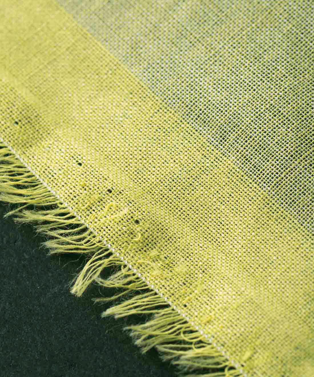 ＆Stories|テキスタイルデザイナーと作った 播州織のそよ風みたいなストール〈レモンイエロー〉[日本製]