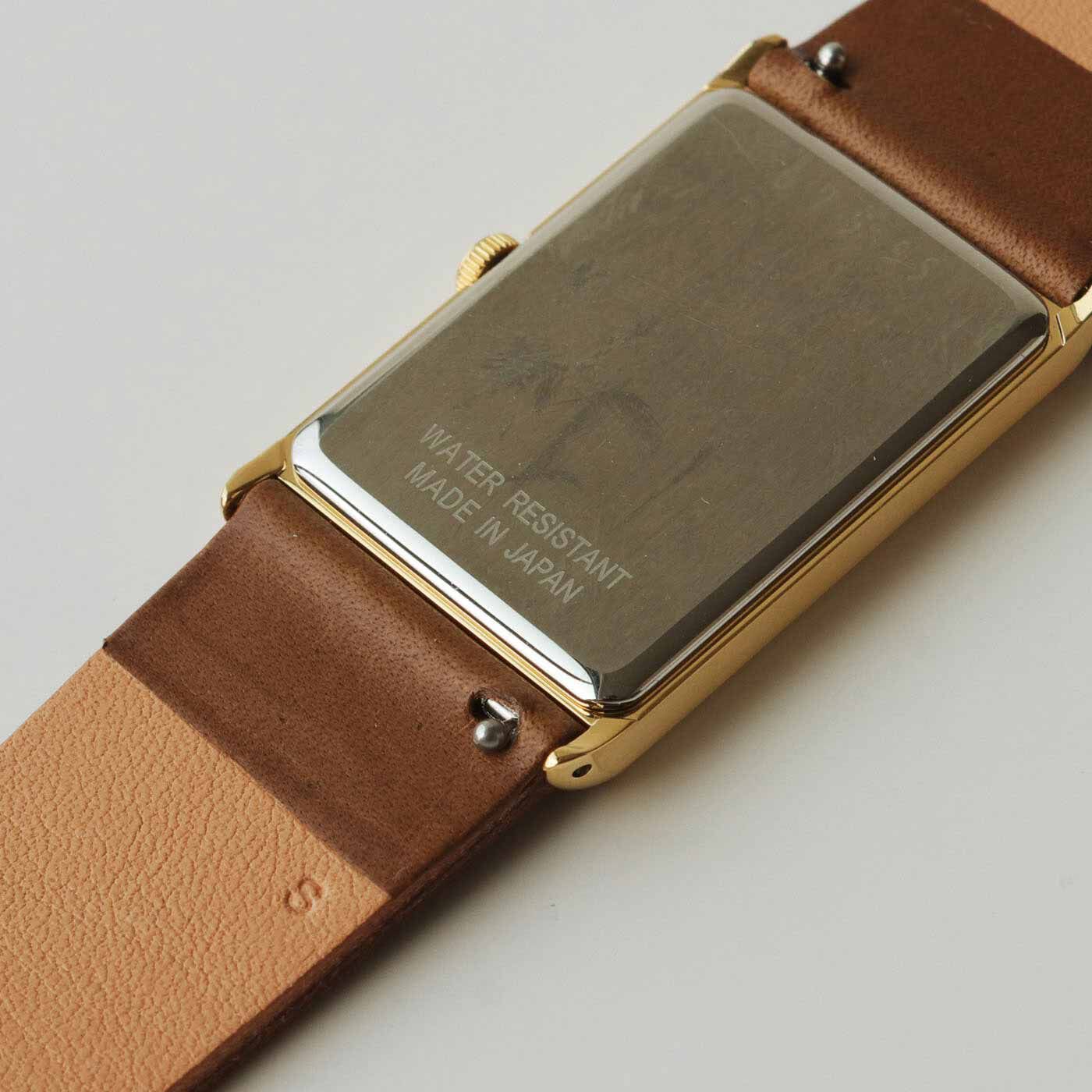＆Stories|金沢の時計職人が手掛けた 聖なる泉の翠色に見惚れる腕時計〈ブラウン〉[時計：日本製]