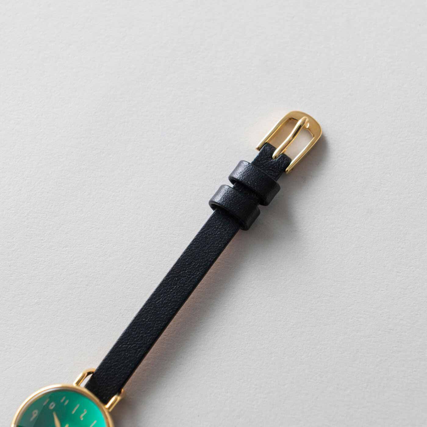 ＆Stories|金沢の時計職人が手掛けた　聖なる森の翠色に見惚れる腕時計〈ブラック〉