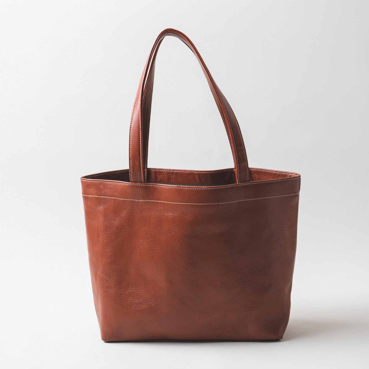 ＆Stories|プランナーYUMIと鞄職人が作った 職人本革のトートバッグ〈アンティークブラウン〉|ありそうでなかったシンプルで便利なトートバッグ。