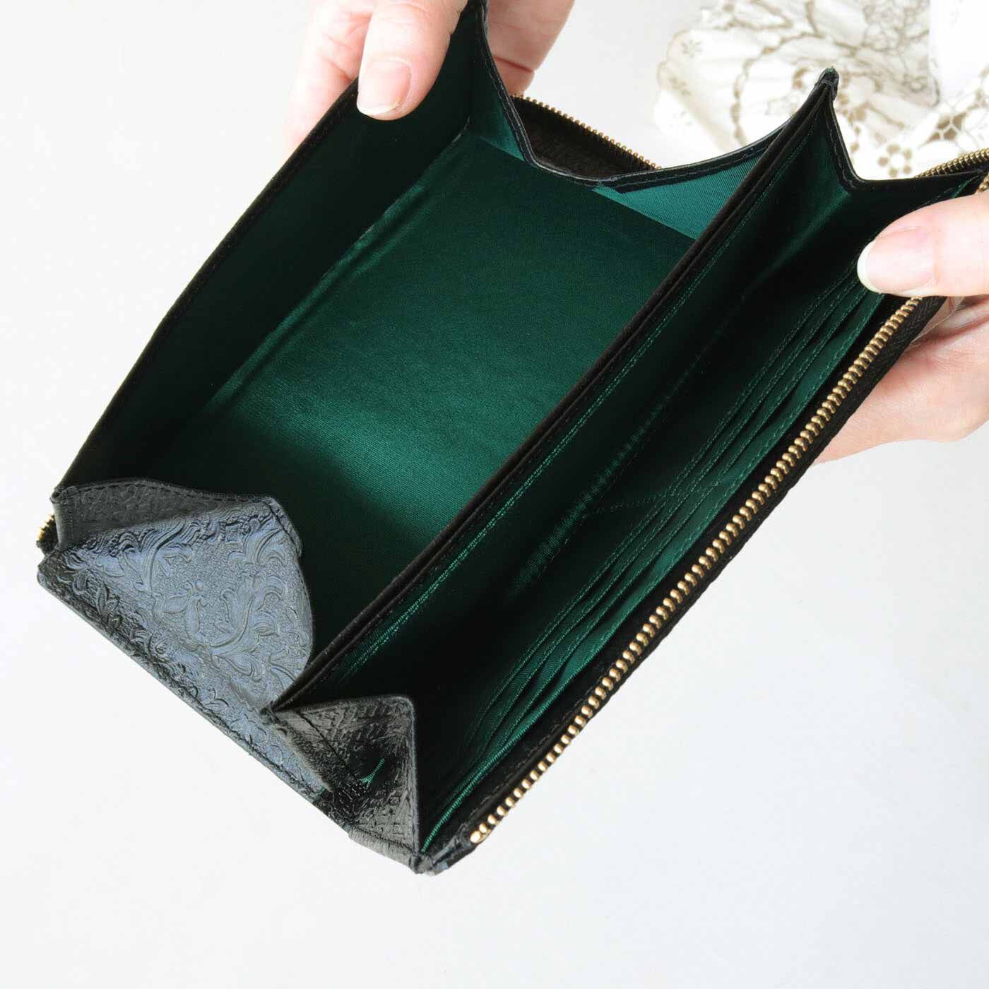 財布職人と作った 職人本革のスリムギャルソン財布〈ノアール
