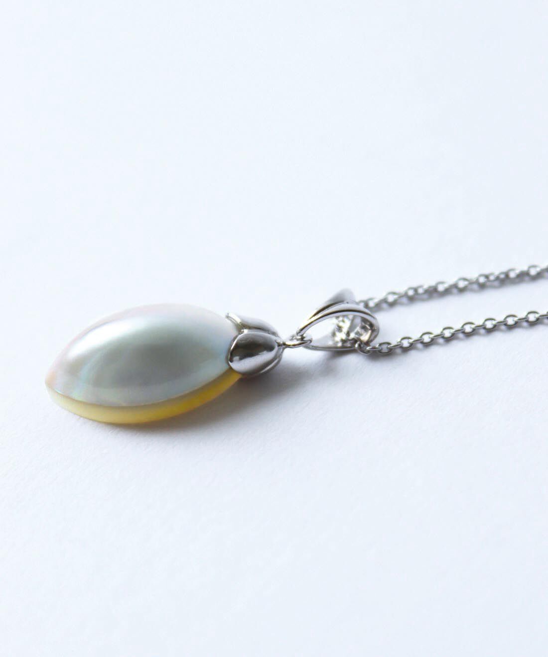 ＆Stories|神戸の老舗真珠メーカーと作った マーキスパールの貴婦人ネックレス〈シルバー925〉[日本製]