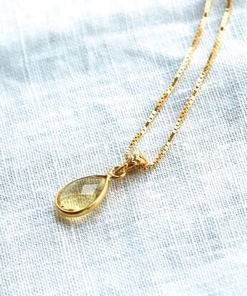 ＆Stories | 滋賀職人天然石のネックレレス　シトリン